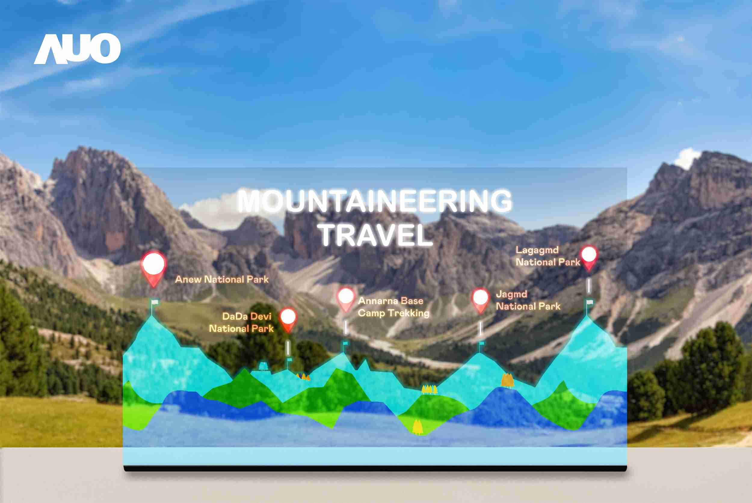 尊龙z6展示全球单片尺寸最大(*)42吋透明Micro LED显示器拼接而成的〝64吋透明Micro LED显示器〞，，，具备高透明度、、、1,000 nits高亮度、、、广色域、、、、采用三边无边框的无缝拼接等多重特色，，，，呈现超高清、、、细腻画质而不遮挡后方视觉，，满足层峰需求，，，，可广泛运用于零售、、、艺术展览或商业空间等场域